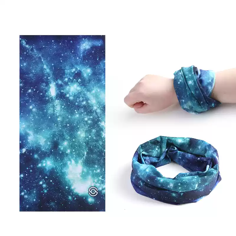 Sports Club Buff Headwear Blue Stars