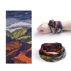 Sports Club Buff Headwear Abstract Mountain